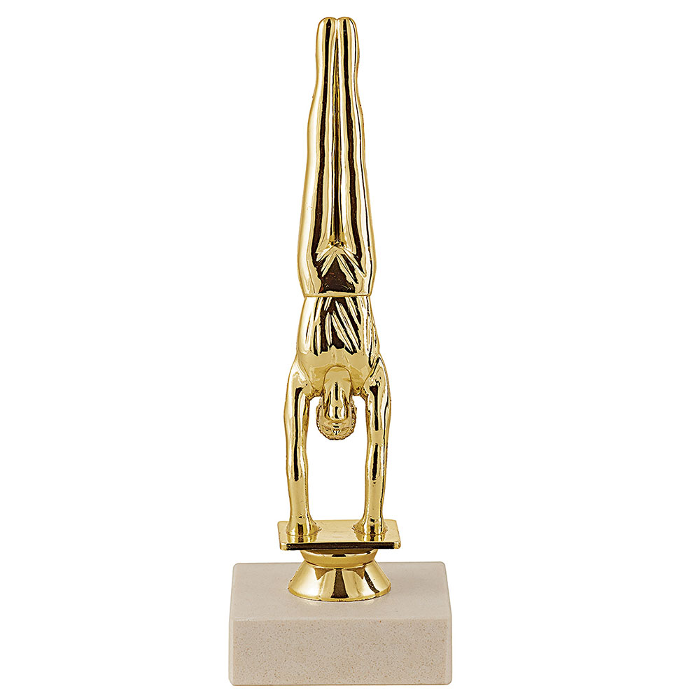 TROPHÉE SUJET PLASTIQUE OR GYMNASTIQUE 17 CM - MSJ036