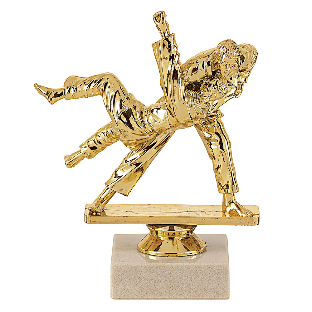 TROPHÉE SUJET PLASTIQUE OR JUDO 15 CM - MSJ041