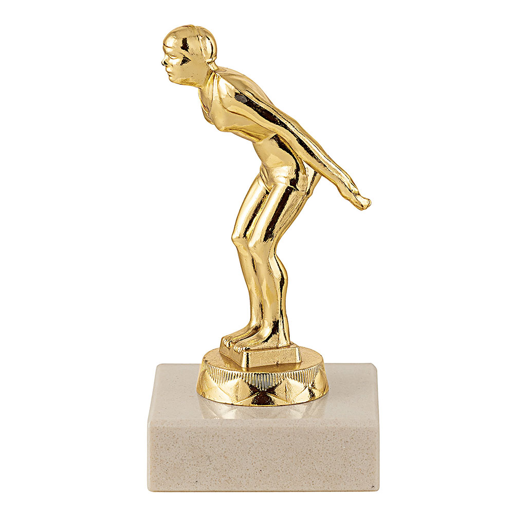 TROPHÉE SUJET PLASTIQUE OR NATATION 12 CM - MSJ047