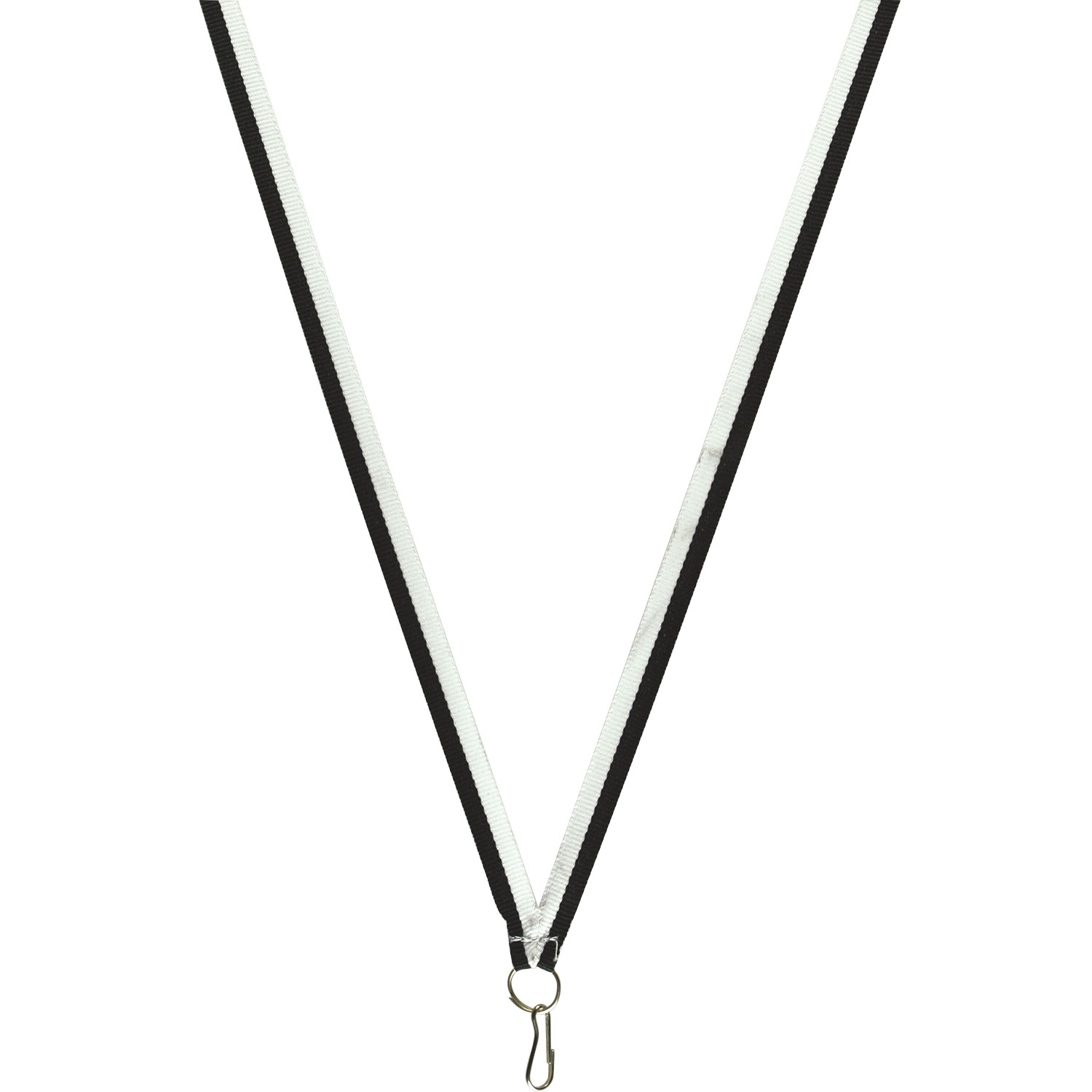 RUBAN BLANC ET NOIR POUR MÉDAILLE - R13