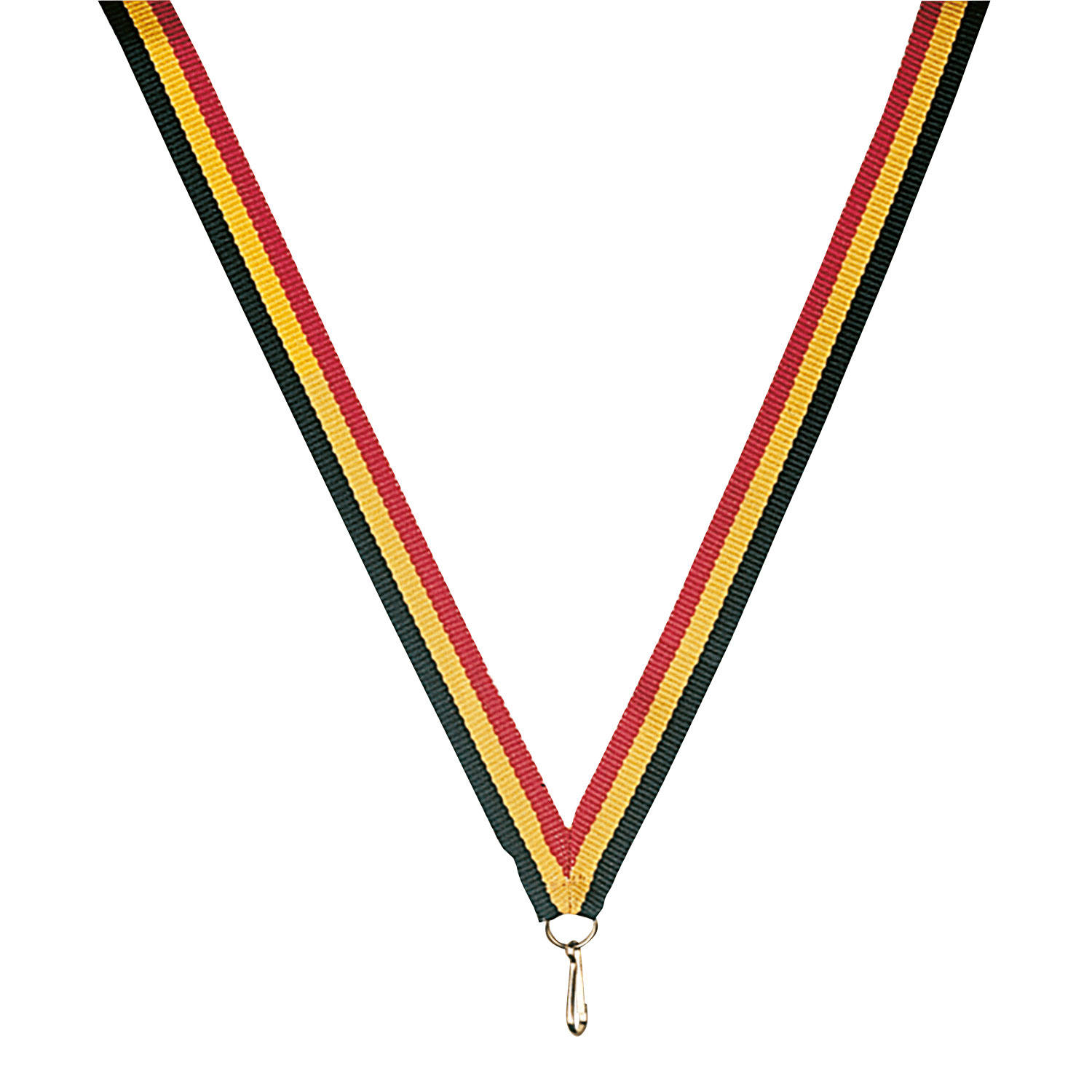RUBAN ROUGE / JAUNE / NOIR POUR MÉDAILLE - R2