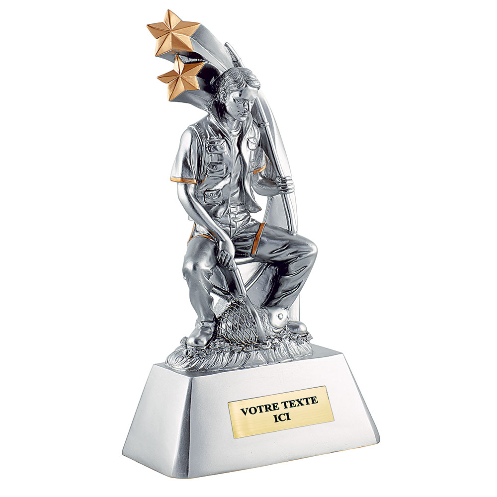 TROPHÉE RÉSINE DISCIPLINE PÊCHE 35 CM - RS1740
