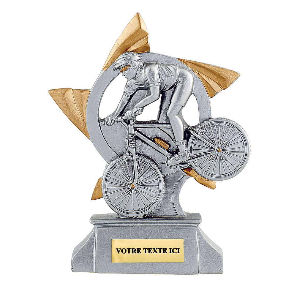 TROPHÉE RÉSINE DISCIPLINE CYCLISME 15 CM - RS2611