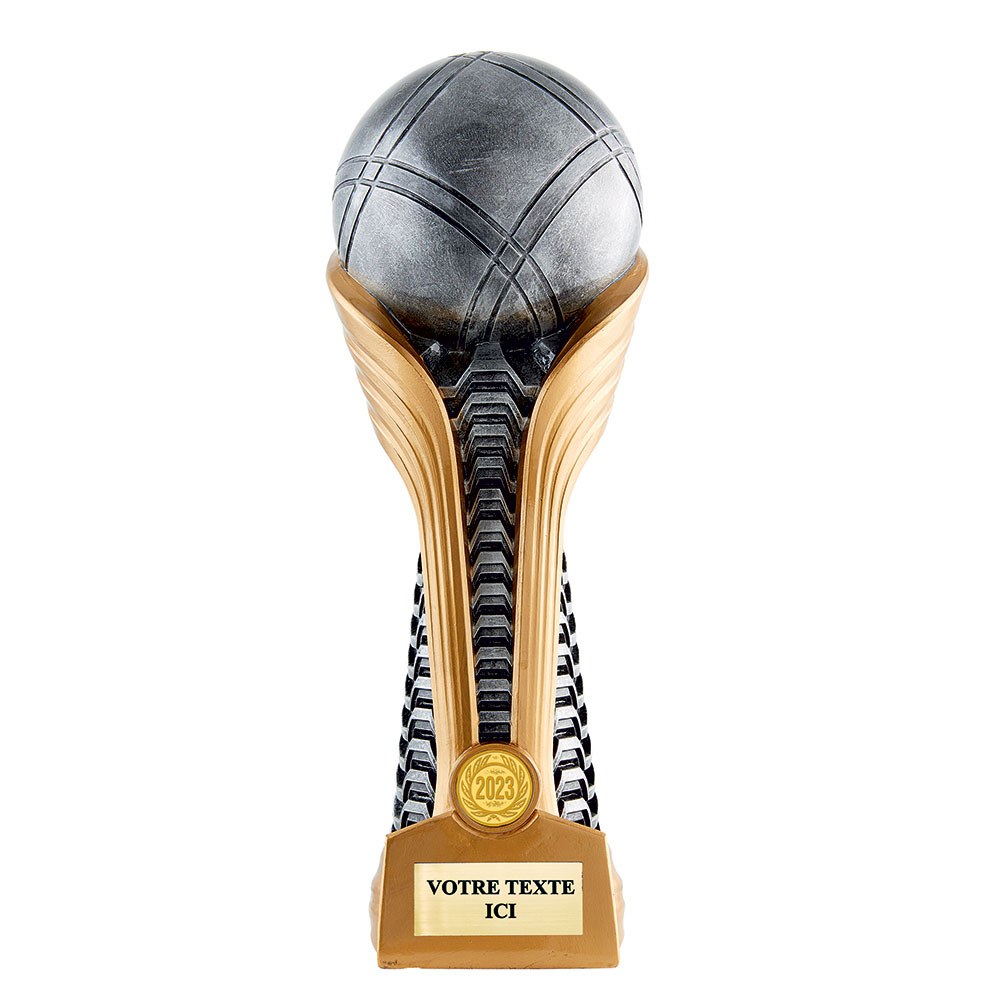 TROPHÉE RÉSINE DISCIPLINE PÉTANQUE 29 CM - RS3565