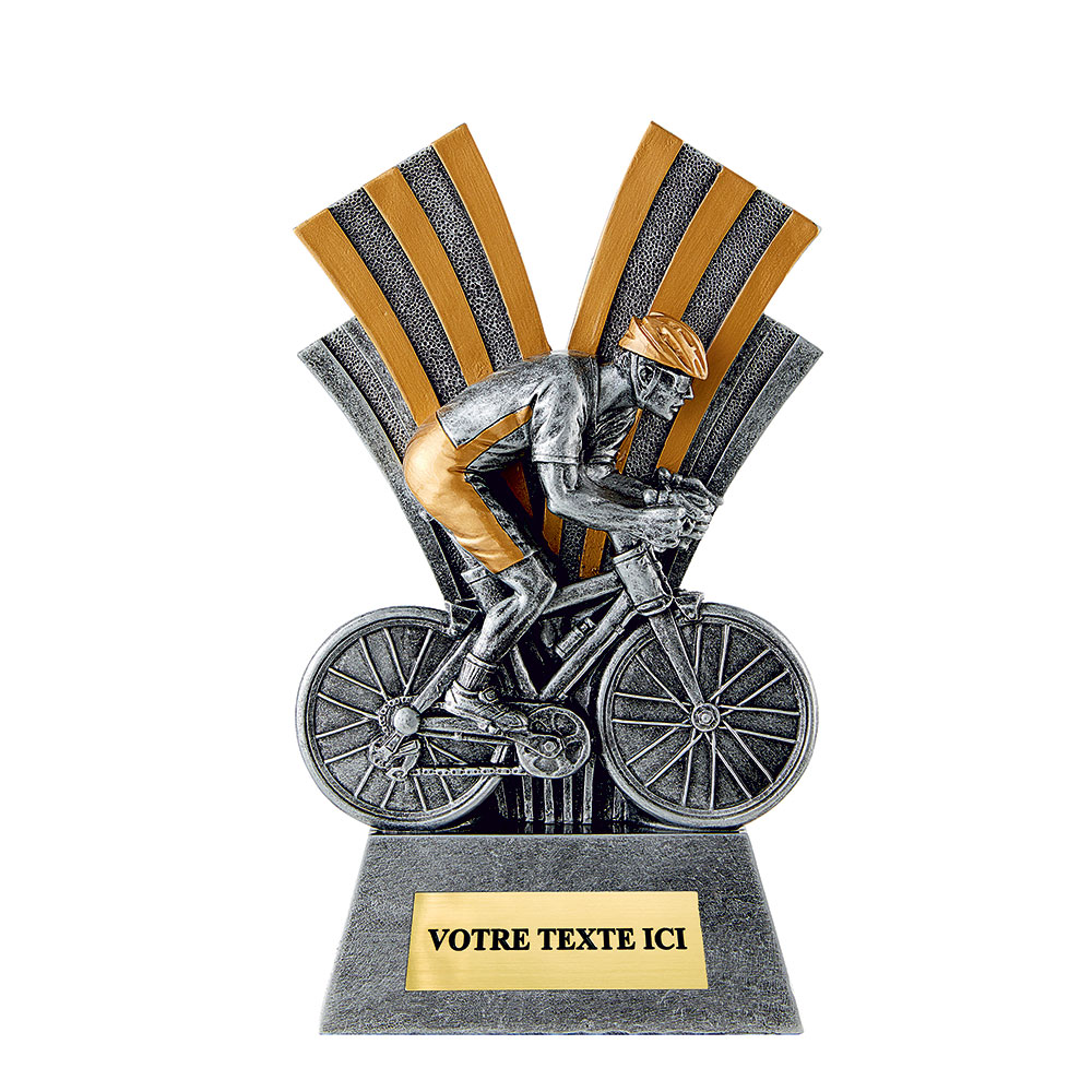 TROPHÉE RÉSINE DISCIPLINE CYCLISME 18 CM - RS3568