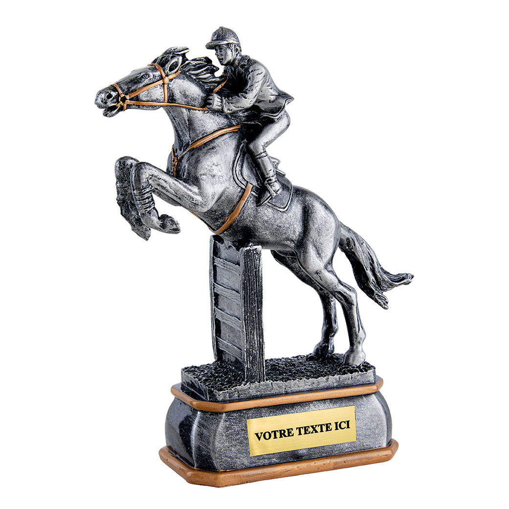 TROPHÉE RÉSINE DISCIPLINE ÉQUITATION 23 CM - RS5002