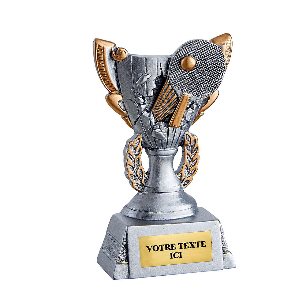 TROPHÉE RÉSINE DISCIPLINE TENNIS DE TABLE 11 CM - RS5017