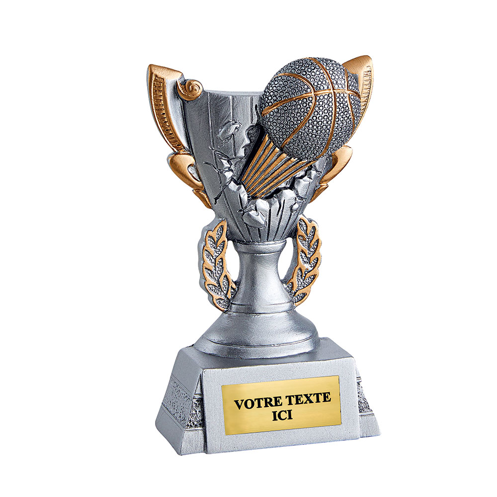 TROPHÉE RÉSINE DISCIPLINE BASKET-BALL 11 CM - RS5018