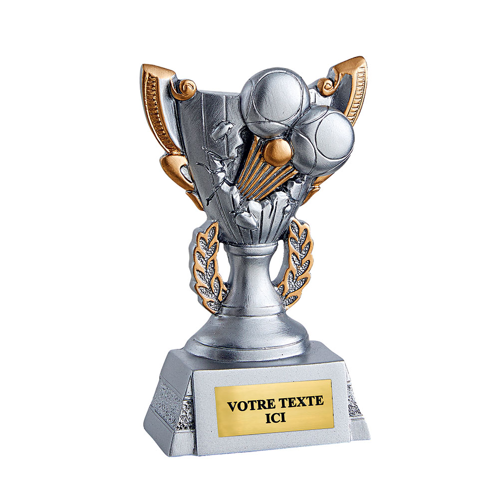 TROPHÉE RÉSINE DISCIPLINE PÉTANQUE 11 CM - RS5020