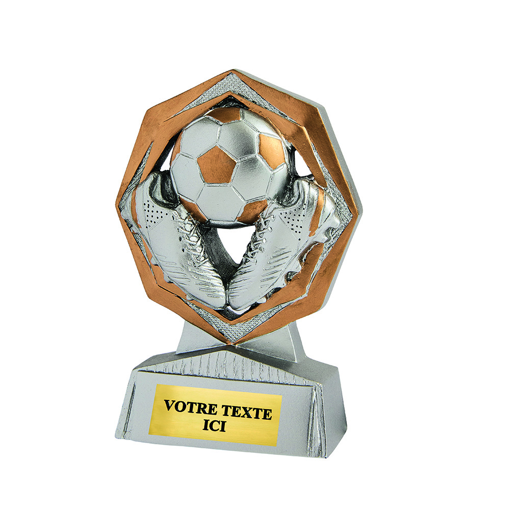 TROPHÉE RÉSINE DISCIPLINE ÉCO ARGENT / OR FOOTBALL 11 CM - RS5119