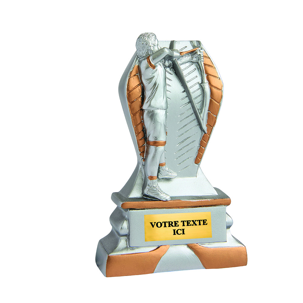 TROPHÉE RÉSINE DISCIPLINE ÉCO ARGENT / OR TIR A L'ARC 12 CM - RS5123