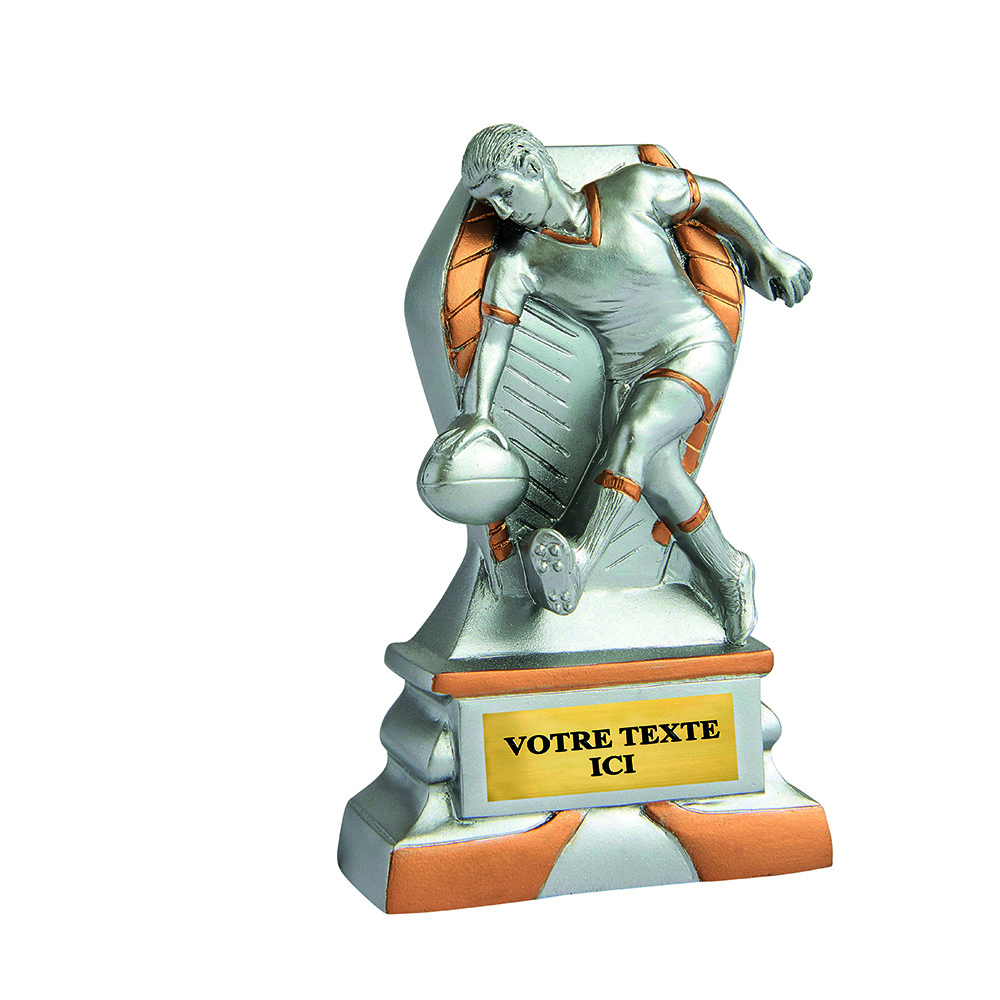 TROPHÉE RÉSINE DISCIPLINE ÉCO ARGENT / OR BOWLING 12 CM - RS5137