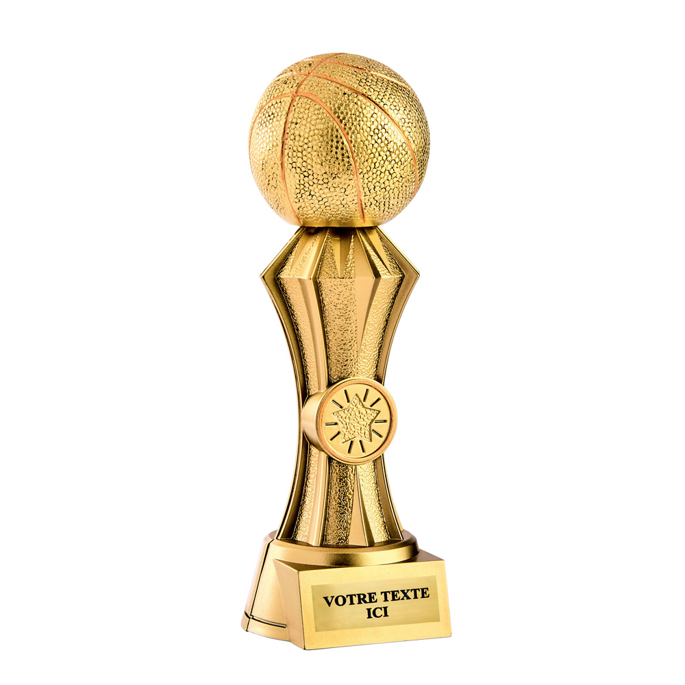 TROPHÉE RÉSINE DISCIPLINE OR BASKET-BALL 20 CM - RS5150