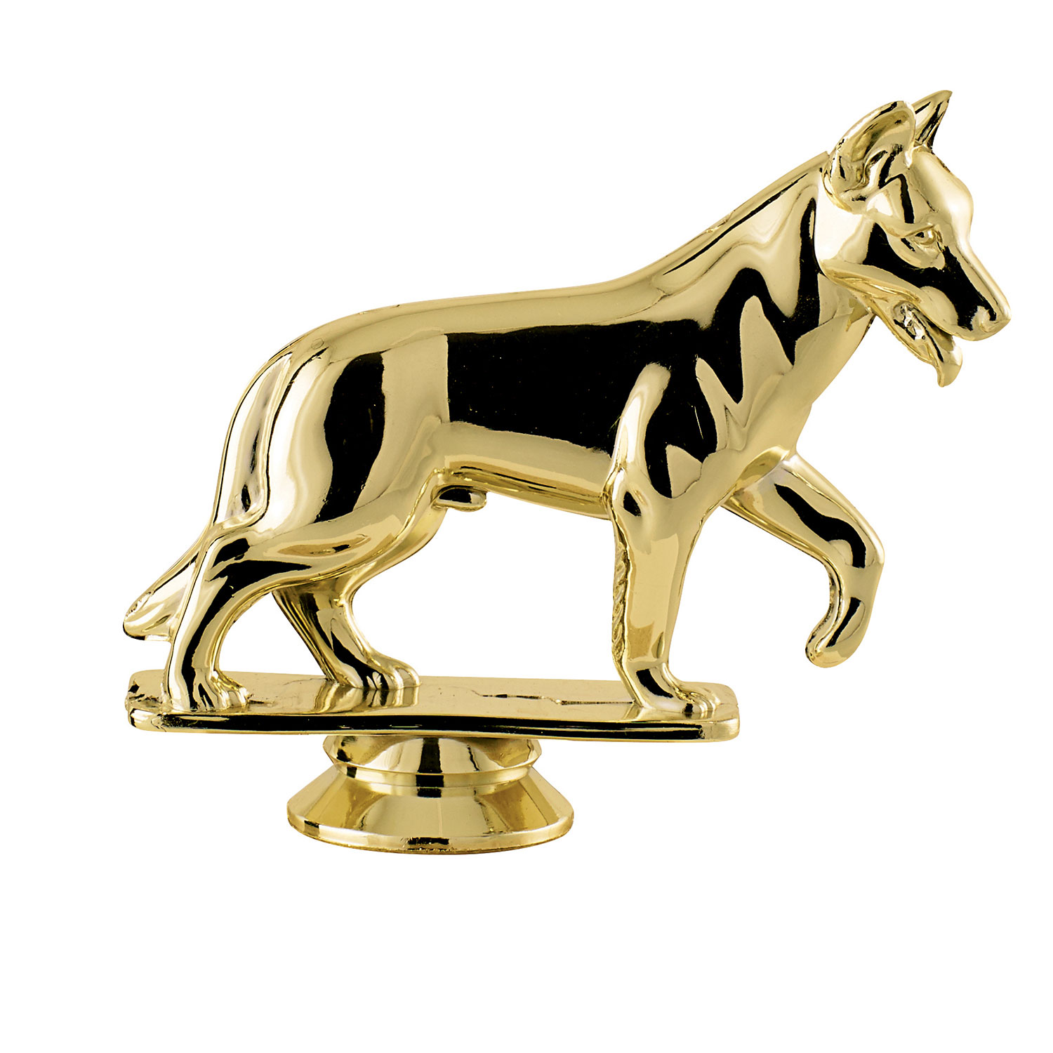 SUJET PLASTIQUE OR CHIEN 9 CM - SJ020