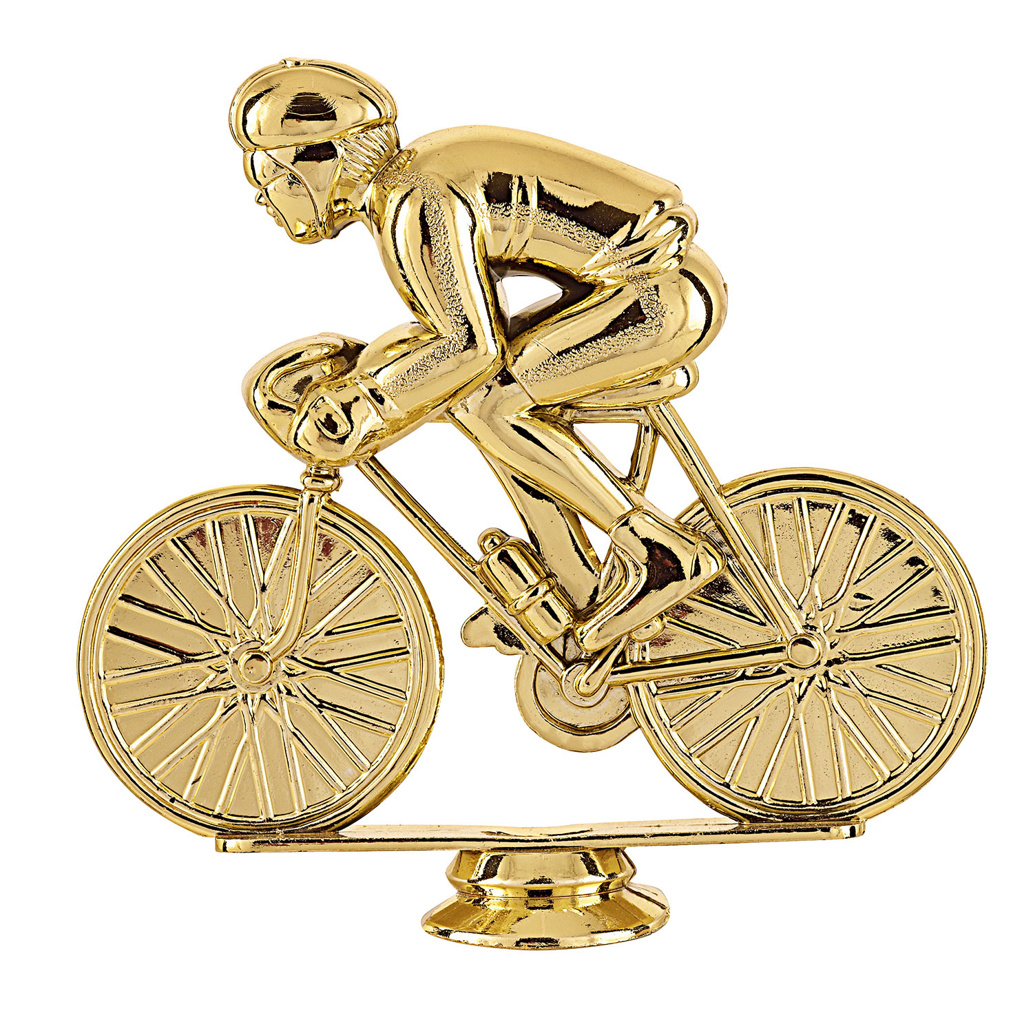SUJET PLASTIQUE OR CYCLISME 11 CM - SJ023