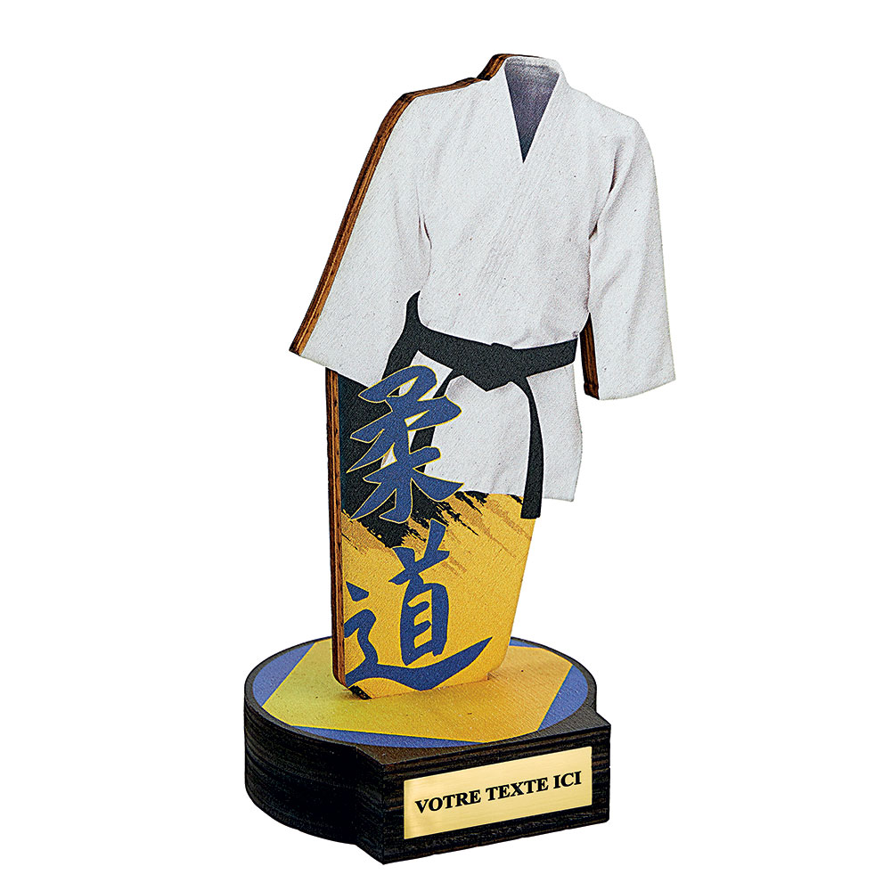 TROPHÉE BOIS JUDO 20 CM - TB5051