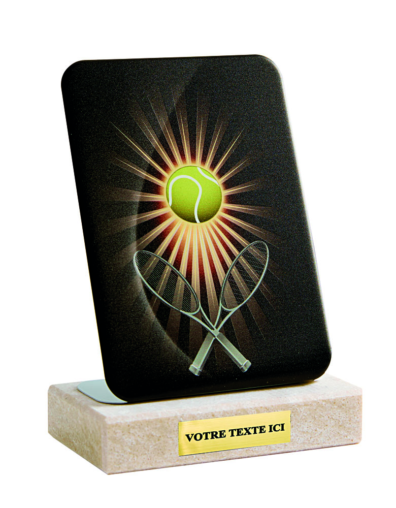 PETIT TROPHÉE MÉTAL TENNIS 14 CM - TM484432