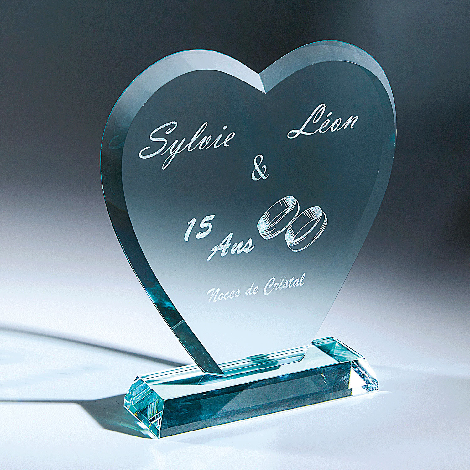 TROPHÉE VERRE 12 MM 20 CM - TV4054