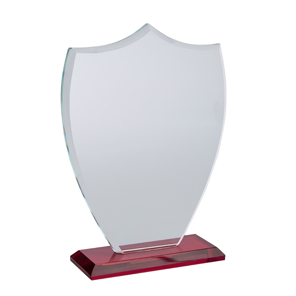 TROPHÉE VERRE ET BOIS PERSONNALISABLE TRANSPARENT - TV5095A