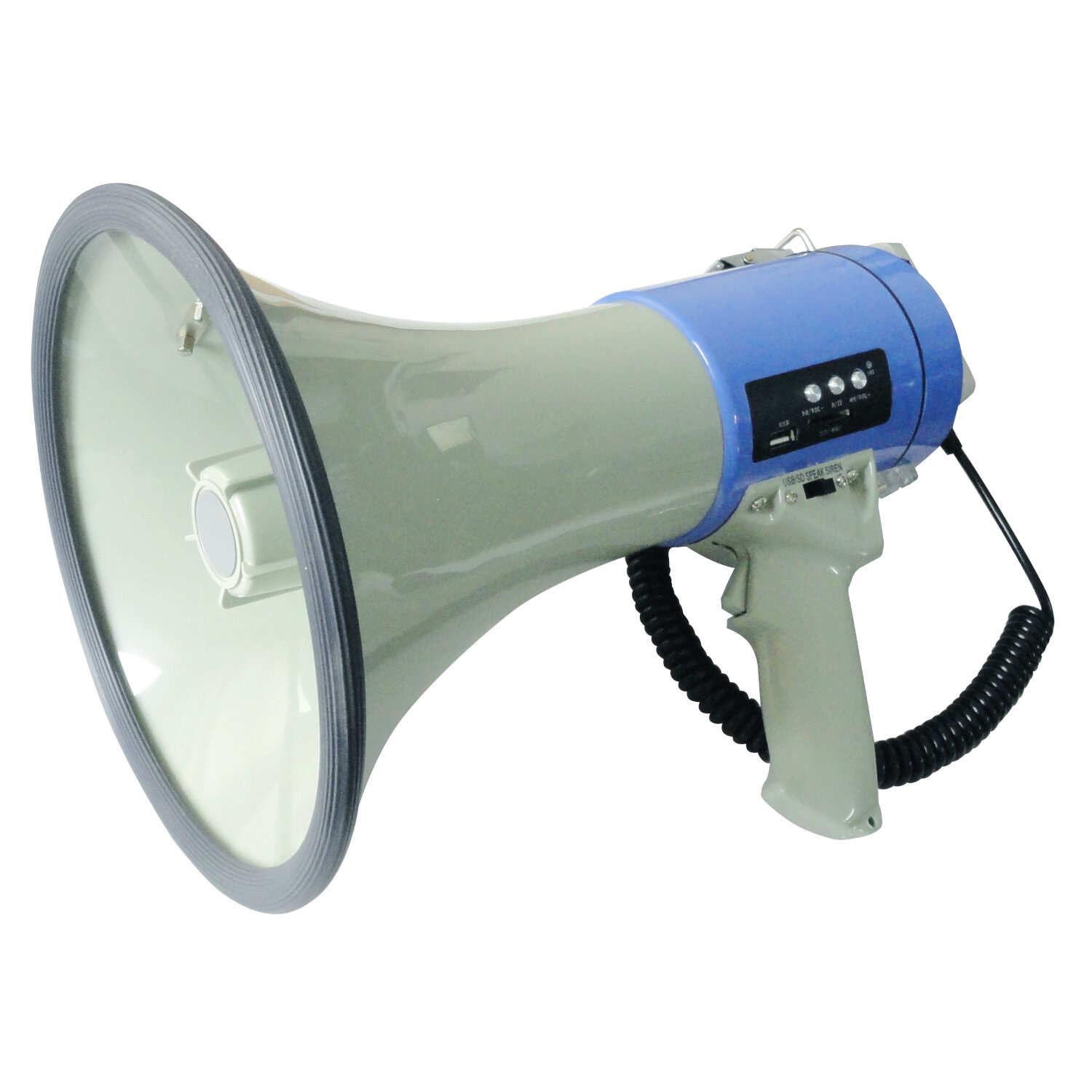 MEGAPHONE 60W AVEC SIRENE & PORT USB/SD - LOTRONIC