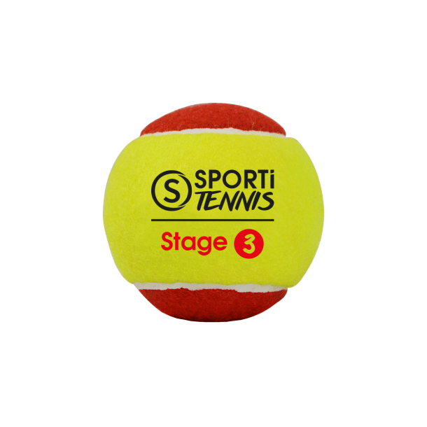 SACHET DE 3 BALLES DE TENNIS STAGE 3