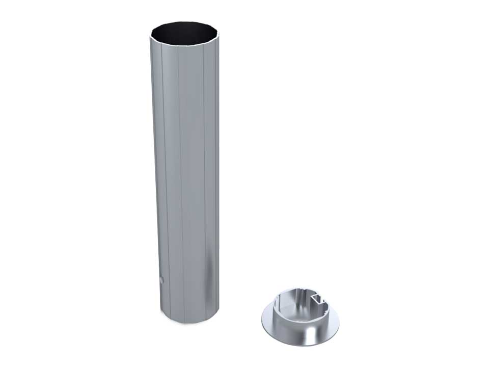 JEU DE 2 FOURREAUX EN ALUMINIUM POUR POTEAUX DIAMETRE 90 MM - SODEX SPORT