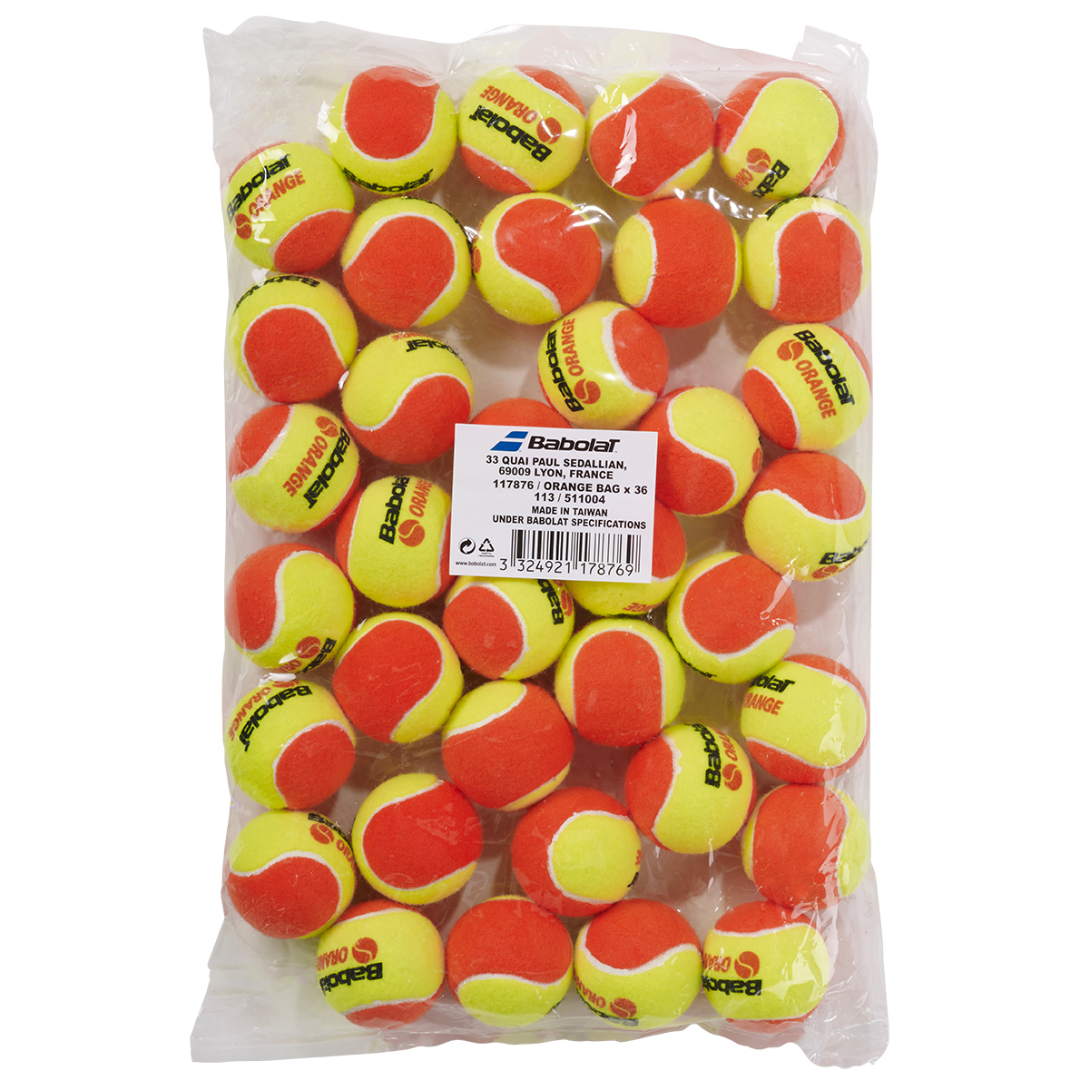 ECO RECHARGE DE 36 BALLES ORANGES - BABOLAT