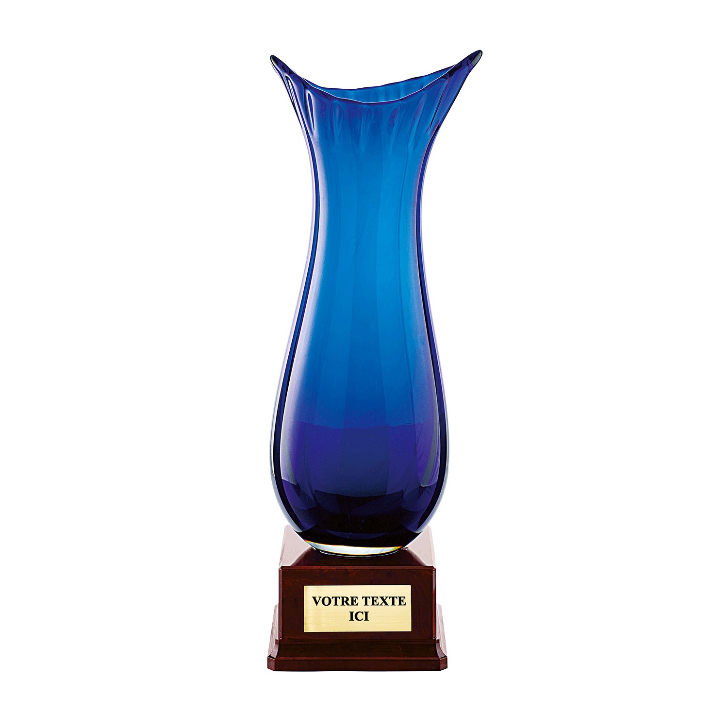 TROPHEE VERRE SOUFFLE BLEU TV4003